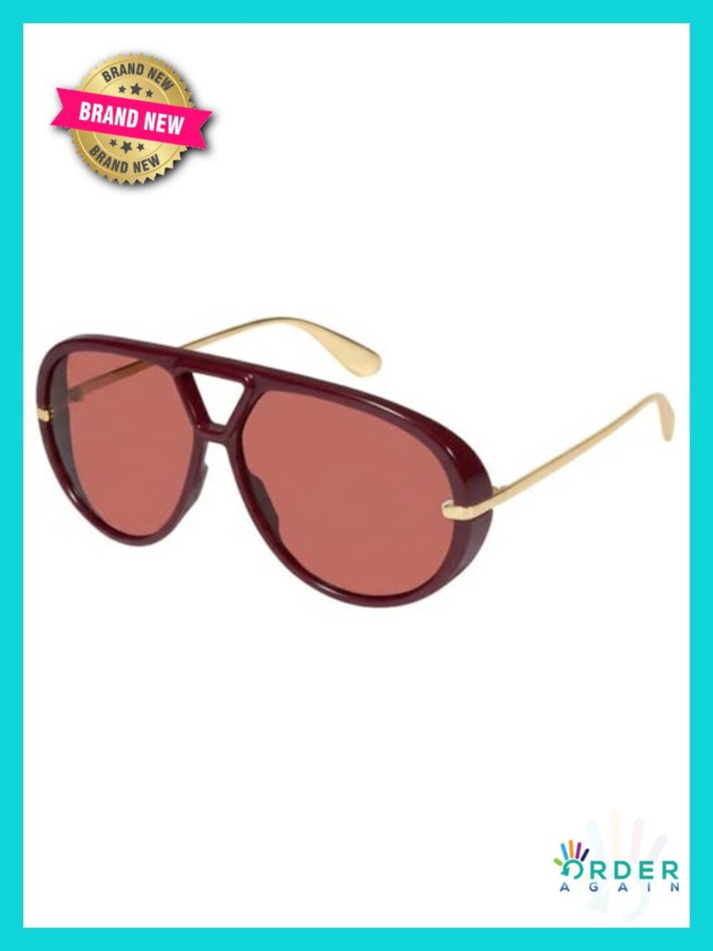 Oversized Aviator Sunglasses Retro Shield UV400 Full-Frame Metal Arms